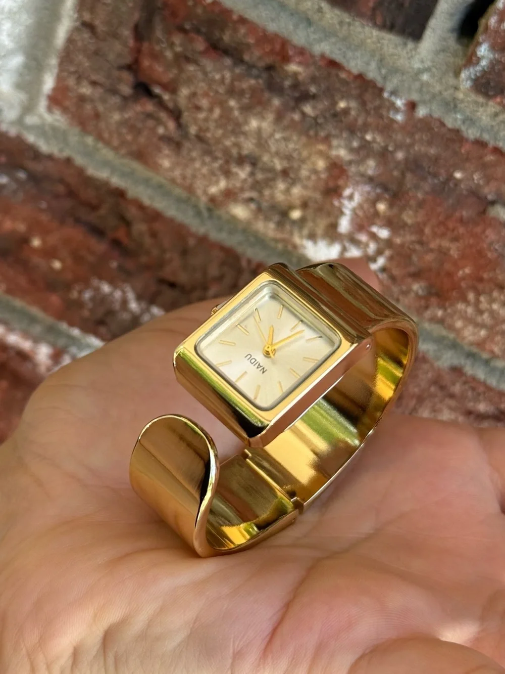 Classic Vintage Cuff Watch - Square Face